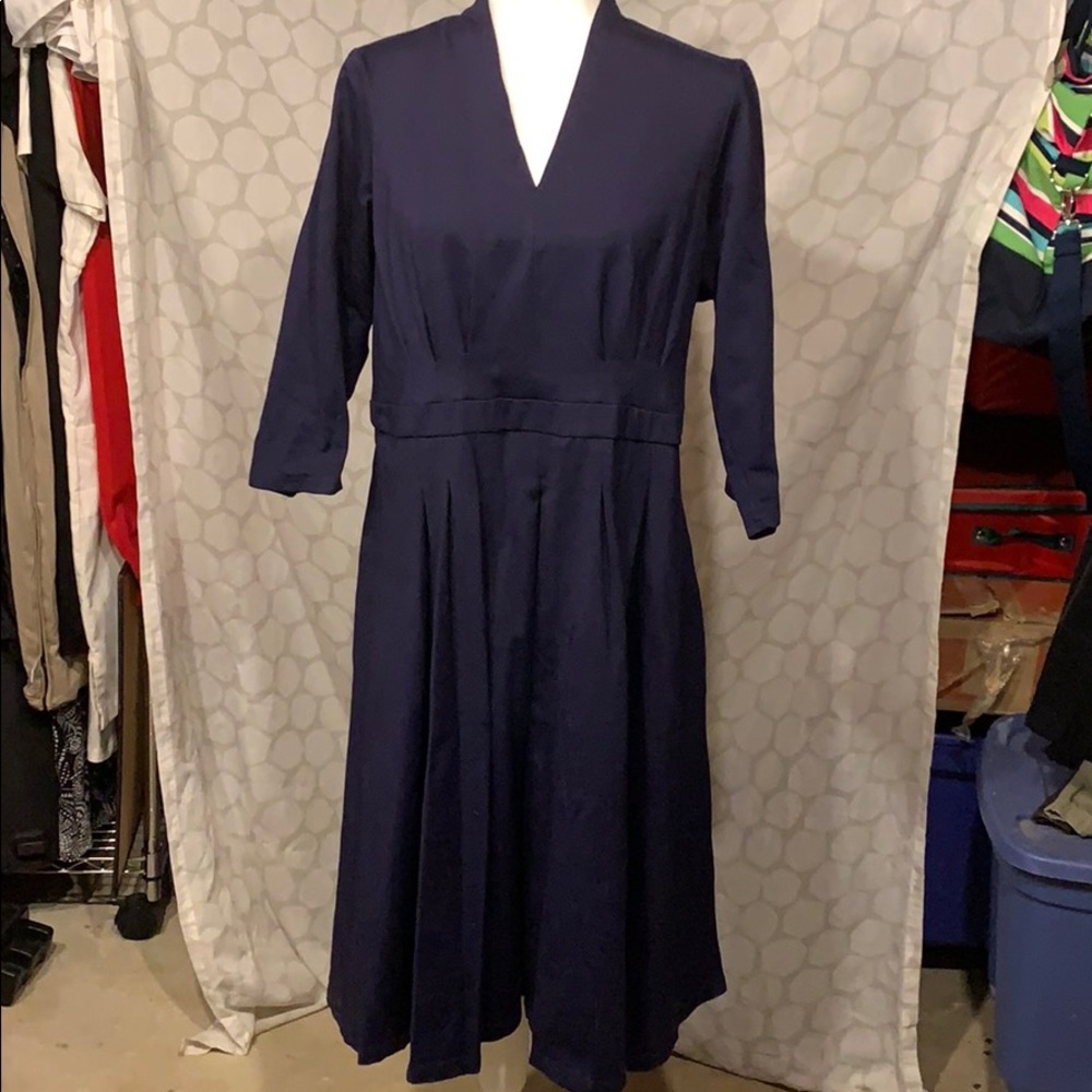 Navy “housewife” dress
